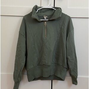 A New Day half zip sweater olive forest green